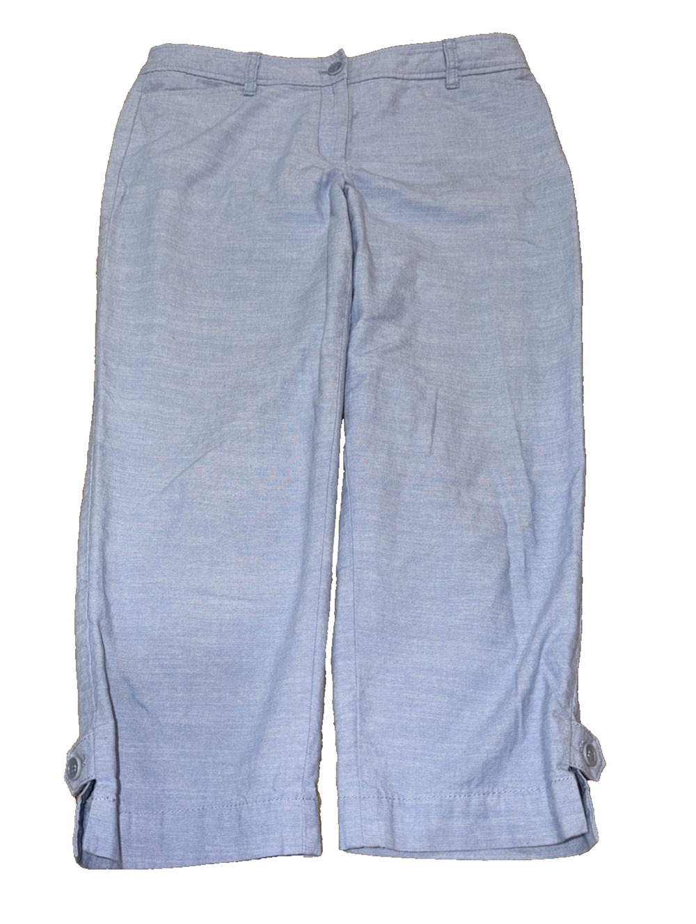 Talbots Perfect Crop Pants Light Blue 8P